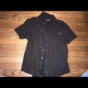 GUESS Black button down